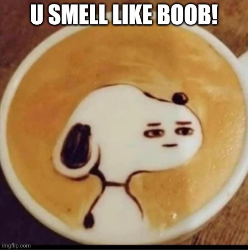 U smell like boob! | U SMELL LIKE BOOB! | image tagged in asthma | made w/ Imgflip meme maker