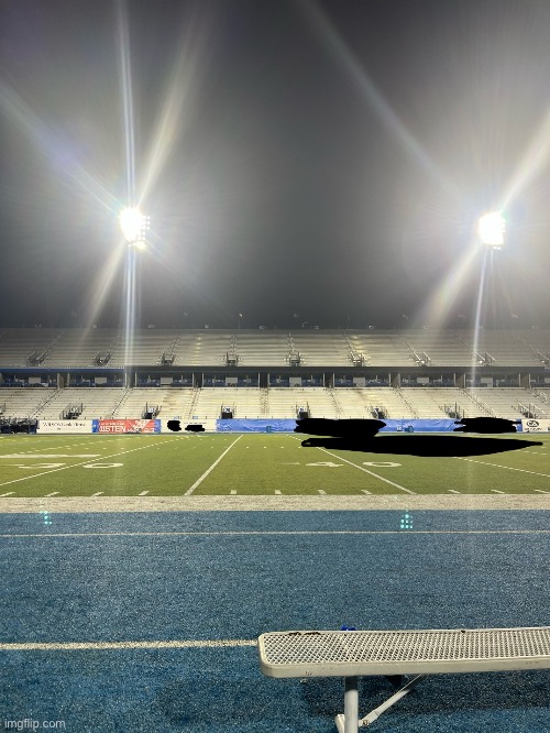 Btw this is what the inside of an empty football stadium looks l Blank Meme Template