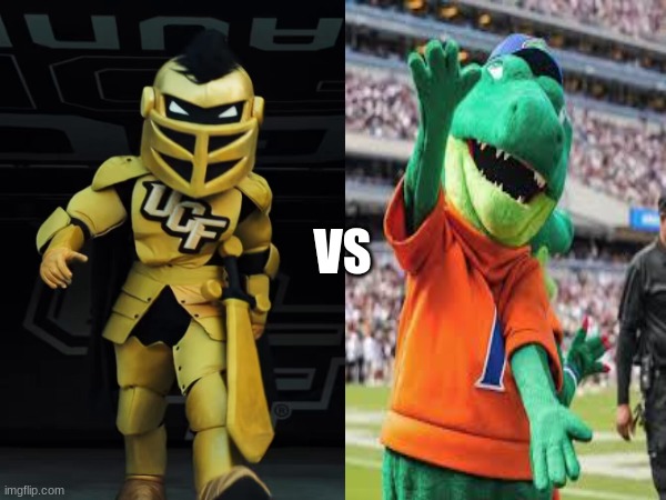 Florida Gators meme | VS | image tagged in college football,florida,memes | made w/ Imgflip meme maker