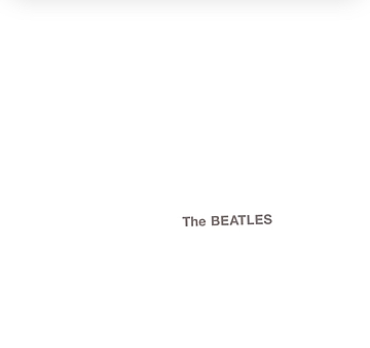 Beatles White Album Blank Meme Template