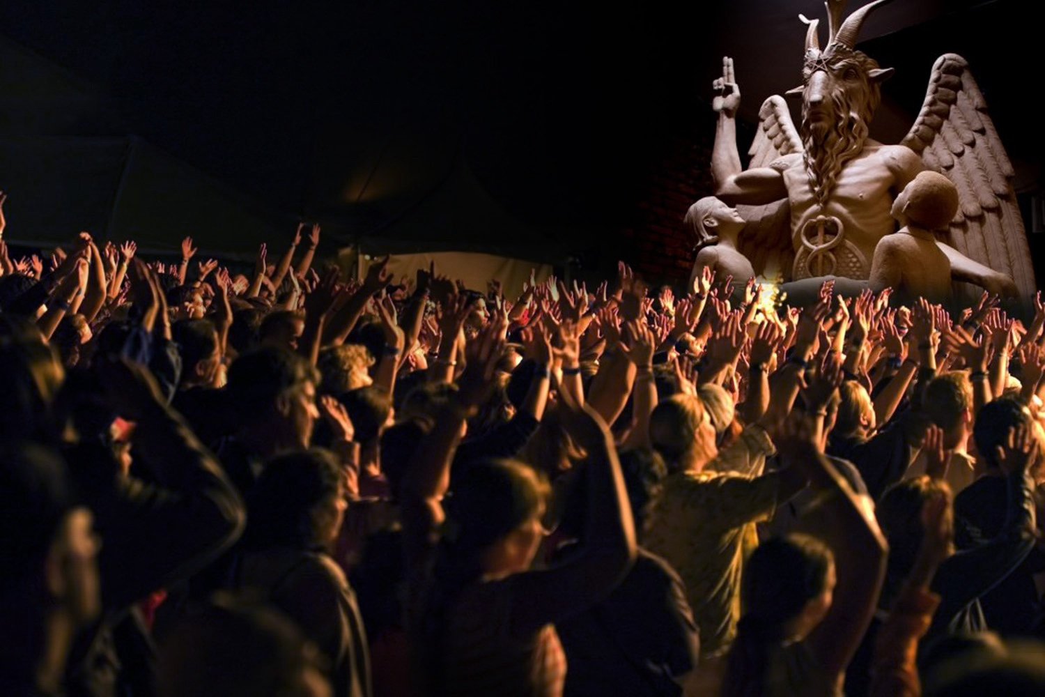 SATAN WHORSHIPERS Blank Meme Template