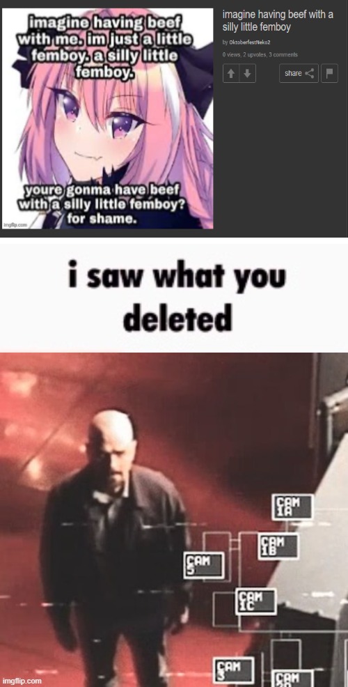 i saw what you deleted | image tagged in i saw what you deleted | made w/ Imgflip meme maker