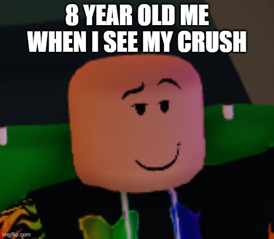 Bald Chase Rizz | 8 YEAR OLD ME WHEN I SEE MY CRUSH | image tagged in bald chase rizz | made w/ Imgflip meme maker