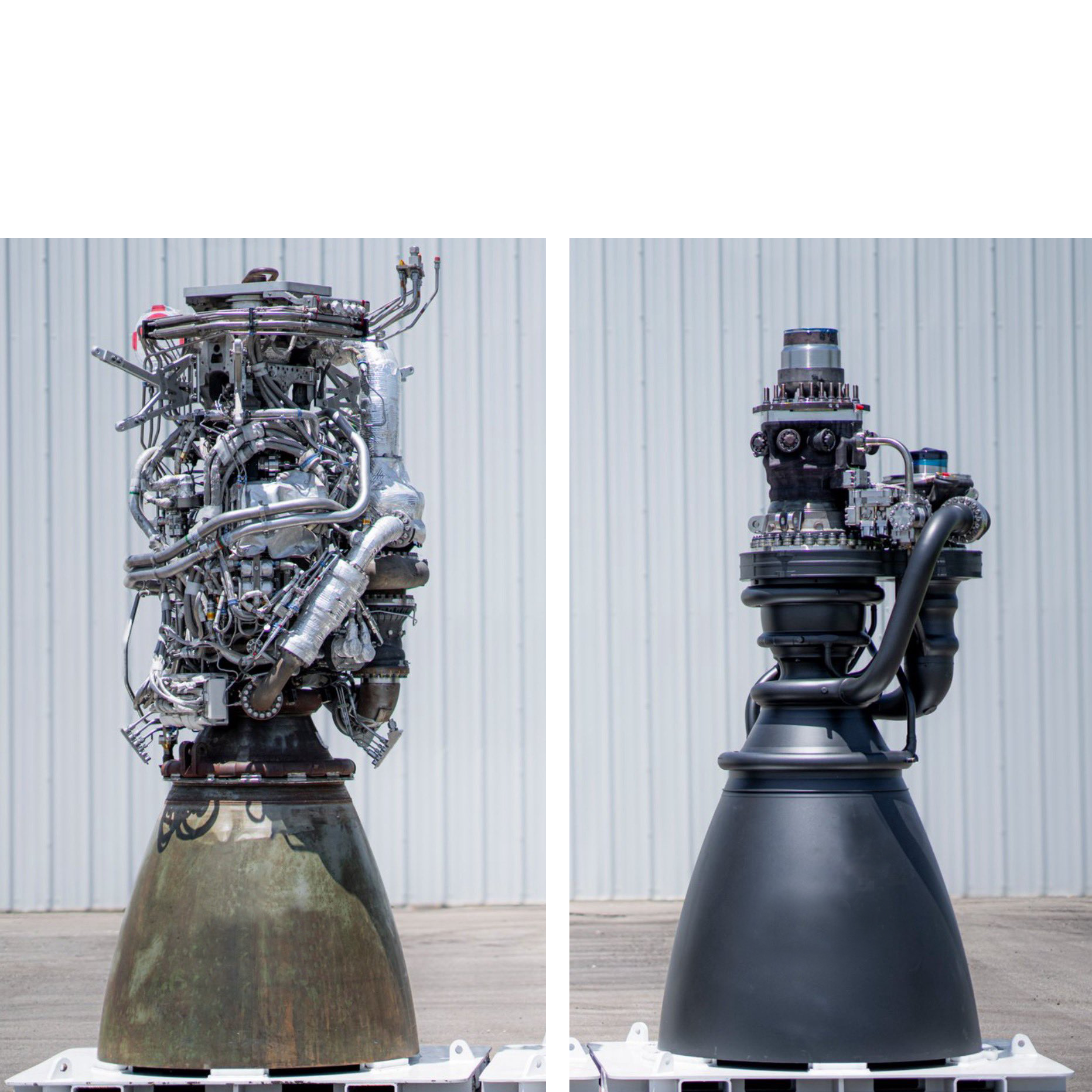 SpaceX Raptor Engine before and after Blank Meme Template