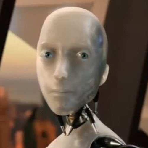 Staring robot Blank Meme Template