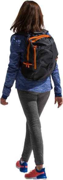Girl faced backwards Blank Meme Template