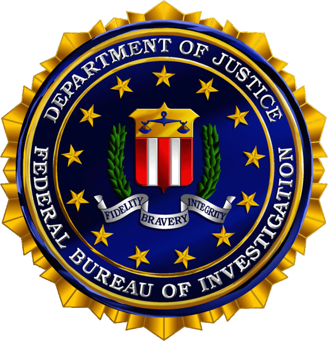 DOJ FBI logo Blank Meme Template