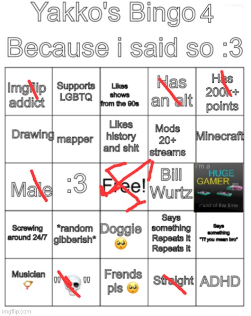 Yakko's bingo V4 | image tagged in yakko's bingo v4 | made w/ Imgflip meme maker