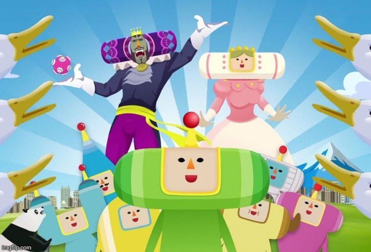 Katamari Cast | image tagged in katamari cast | made w/ Imgflip meme maker