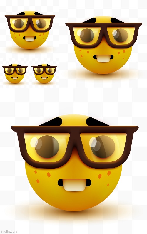 image tagged in nerd emoji | made w/ Imgflip meme maker