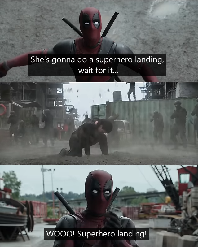 Superhero Landing Blank Meme Template