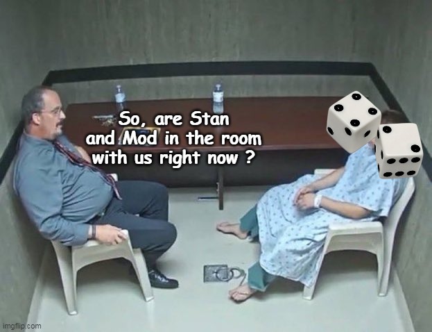 Guess Sybil went TRANS, AND lost her jobs all of a sudden | So, are Stan and Mod in the room with us right now ? | image tagged in sybil stan modda paradise meme | made w/ Imgflip meme maker