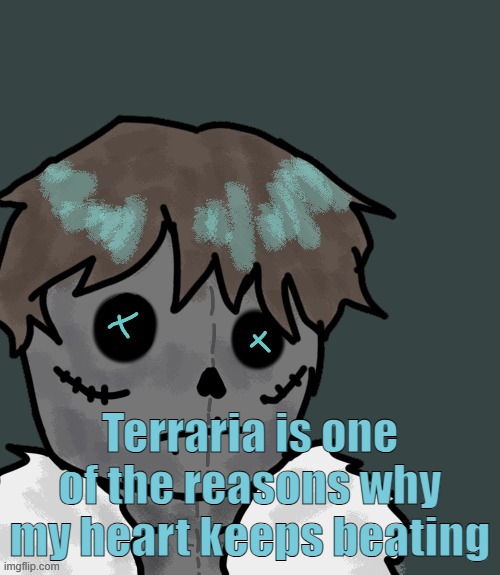 OsDe plush (thanks Disco) | Terraria is one of the reasons why my heart keeps beating | image tagged in osde plush thanks disco | made w/ Imgflip meme maker