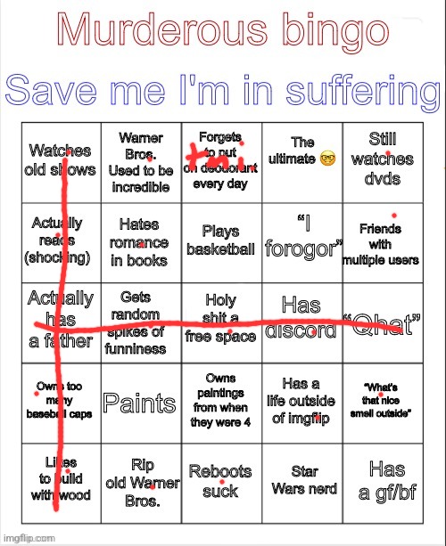 Murderous bingo | image tagged in murderous bingo | made w/ Imgflip meme maker