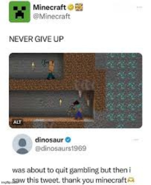 Never quit | image tagged in funny,gambling | made w/ Imgflip meme maker