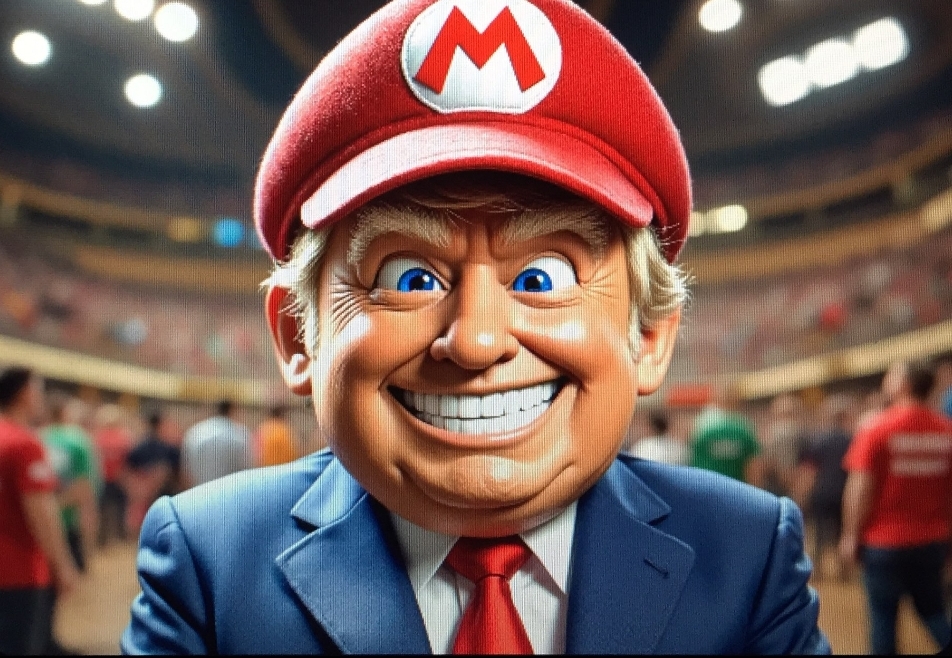 Maga Mario Blank Meme Template