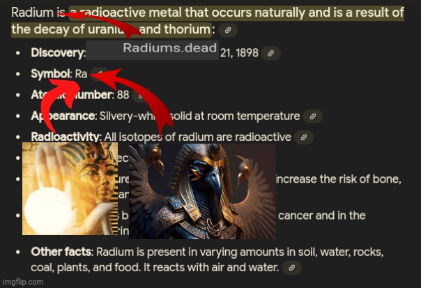 Radium | image tagged in radium | made w/ Imgflip meme maker