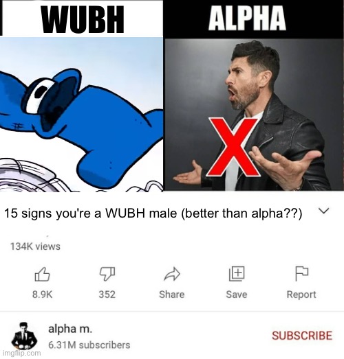 15 signs you're a sigma male is it better than alpha | WUBH; 15 signs you're a WUBH male (better than alpha??) | image tagged in 15 signs you're a sigma male is it better than alpha | made w/ Imgflip meme maker