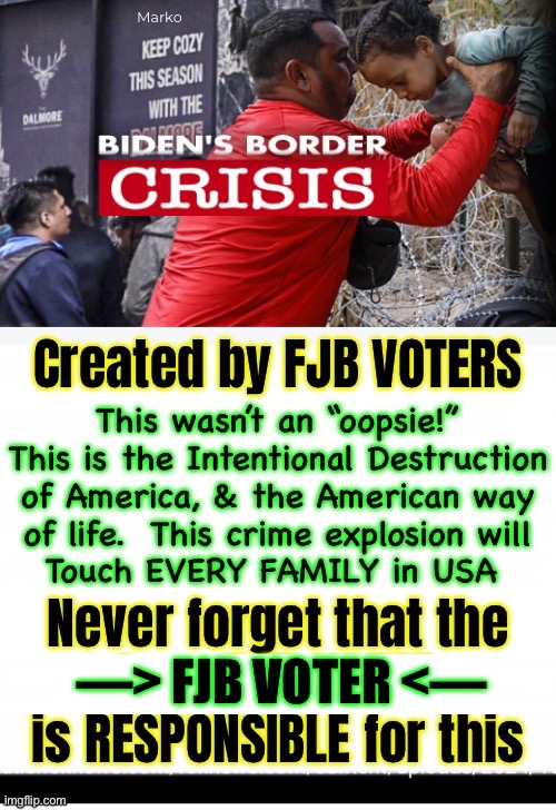 Cannot be Undone  —  if you vote DEM again, you should tattoo your forehead with, POS America-Killer | —> FJB VOTER <— | image tagged in memes,another in the long list of fvckups by fjb voters,demonrats r the enemy of america,and americans,fkh voters gotohell | made w/ Imgflip meme maker