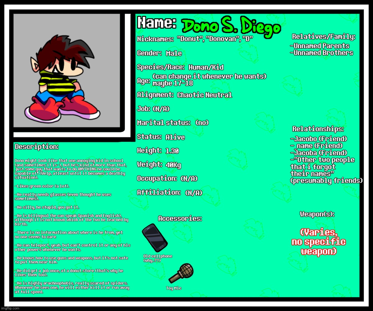 Cuz no one asked, here's Dono info.! (i posted this cuz i was bored lmao) | made w/ Imgflip meme maker