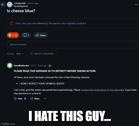 No offense, but... | I HATE THIS GUY... | image tagged in reddit,funny meme,relatable | made w/ Imgflip meme maker