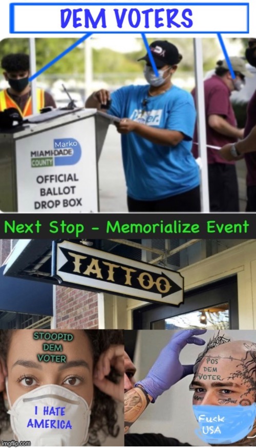 The Mask usually tells me enough.  But I do like the enhancement.  It’s a good warning. | image tagged in memes,u either love america,or u vote democrat,cant do both,so u enemies of usa kissmyass n gotohell | made w/ Imgflip meme maker