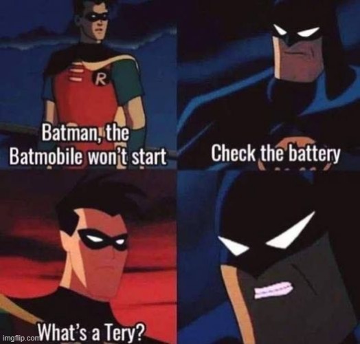 The Battery | image tagged in batman and robin | made w/ Imgflip meme maker