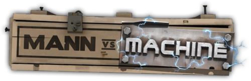 Mann vs. Machine logo Blank Meme Template