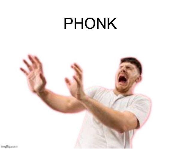 he left all caps on(custom) | PHONK | image tagged in he left all caps on custom | made w/ Imgflip meme maker