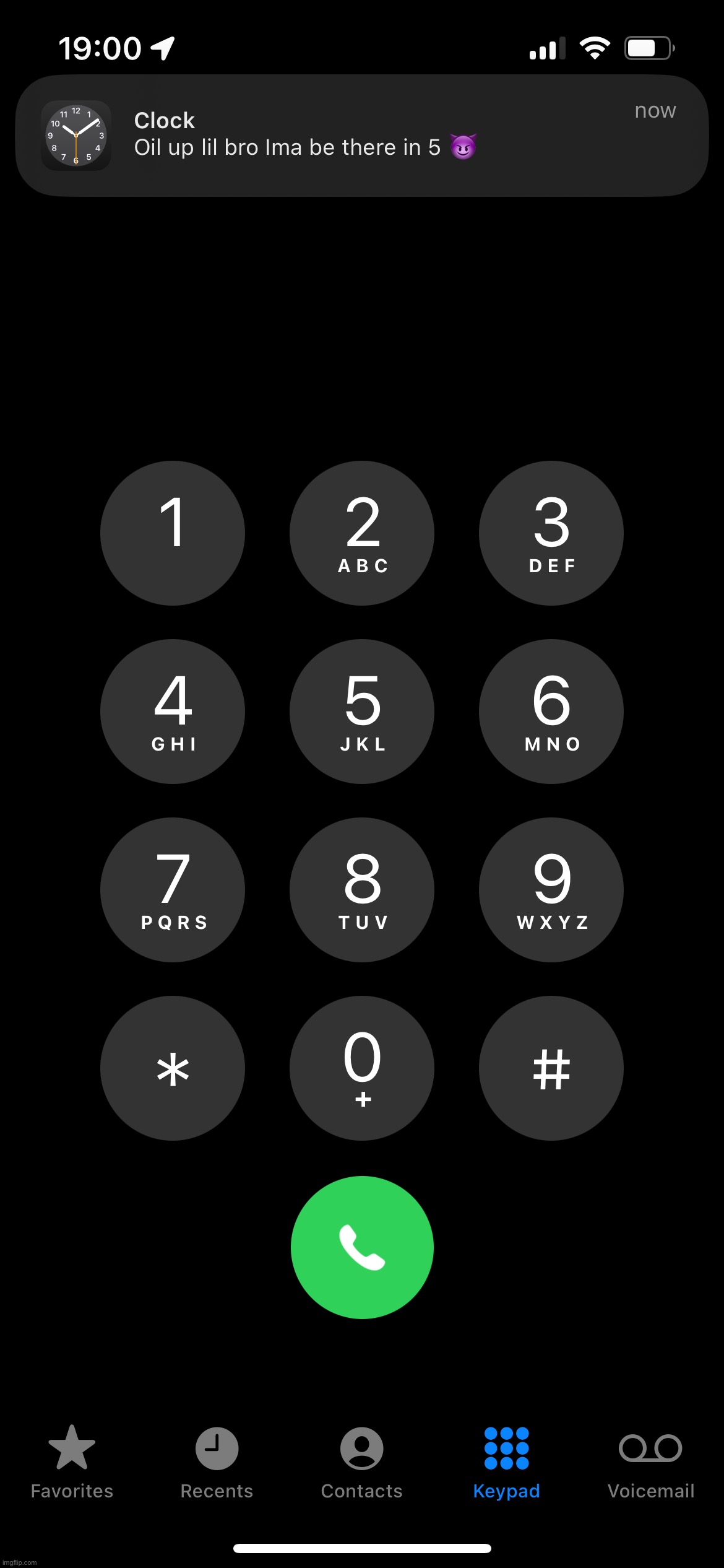 Nah wtf is this ☠️☠️ my clock app tweaking | made w/ Imgflip meme maker