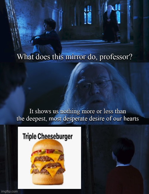 I am craving this. SO. MUCH. | image tagged in harry potter mirror | made w/ Imgflip meme maker