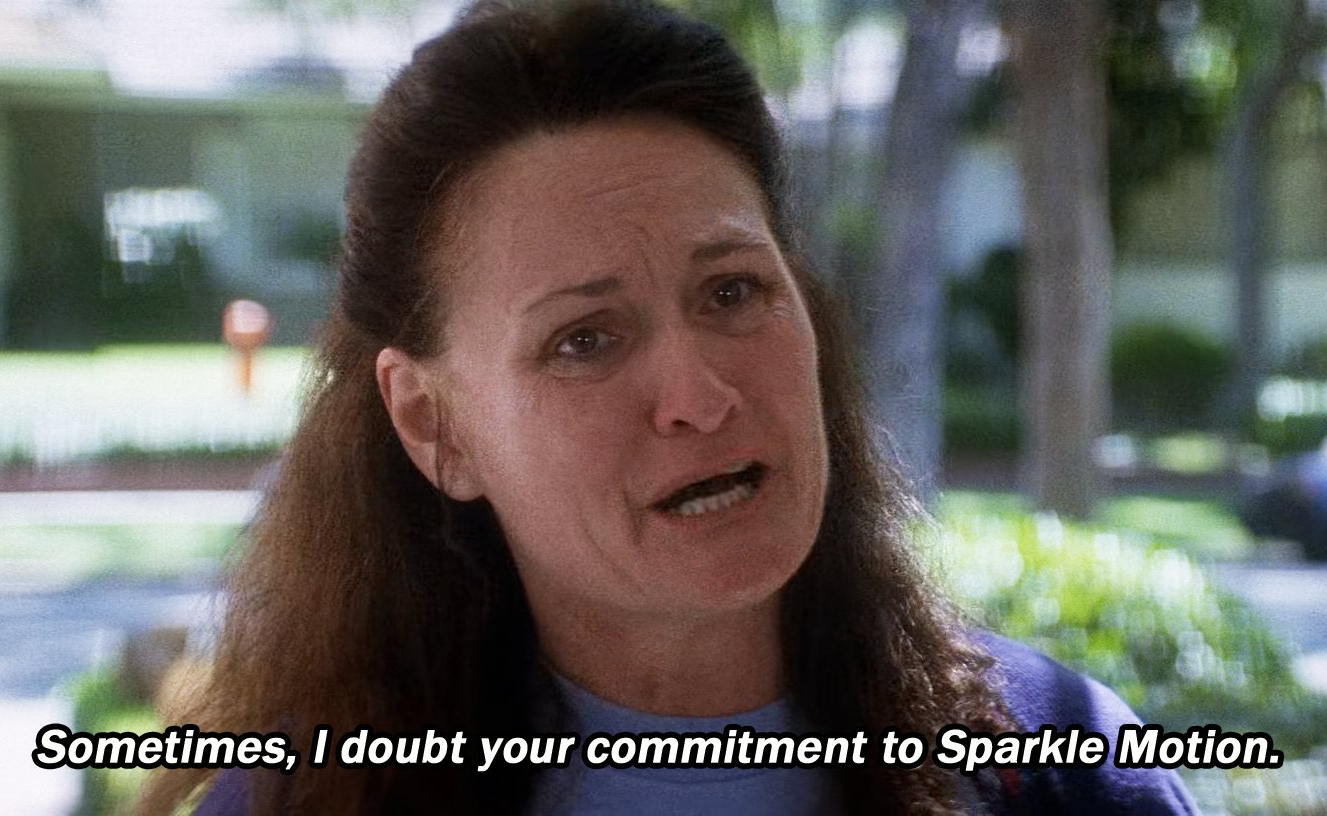 Donnie Darko Commitment to Sparkle Motion Blank Meme Template