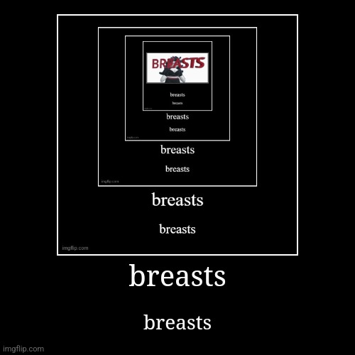 breasts | breasts | image tagged in funny,demotivationals | made w/ Imgflip demotivational maker