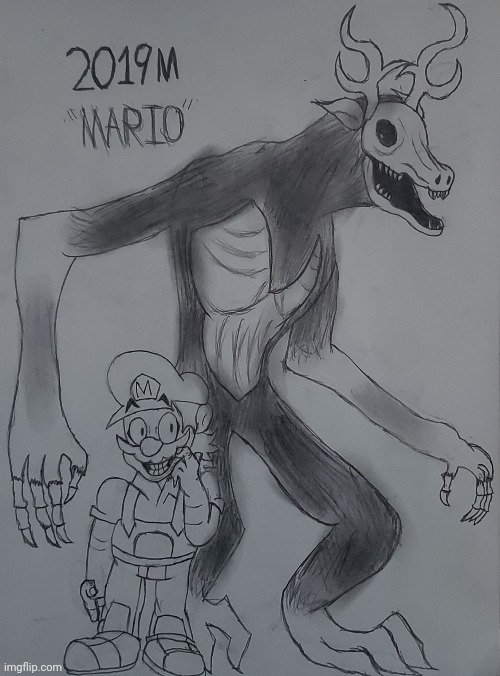 When the Mario ain't Marioing | image tagged in mario,exe,horrorbrew,subterfuge,wendigo,drawing | made w/ Imgflip meme maker