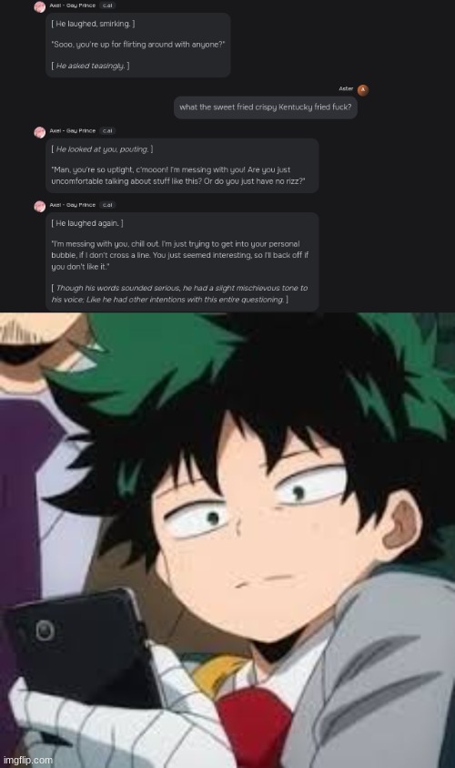 image tagged in deku dissapointed | made w/ Imgflip meme maker