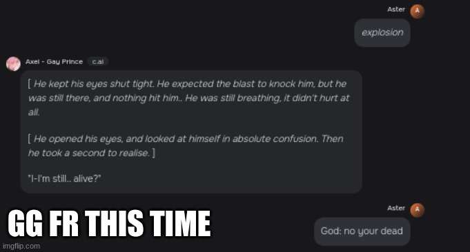 GG FR THIS TIME | made w/ Imgflip meme maker