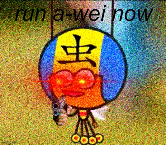 your vibes are off | run a-wei now | image tagged in the lingo show,wei | made w/ Imgflip meme maker