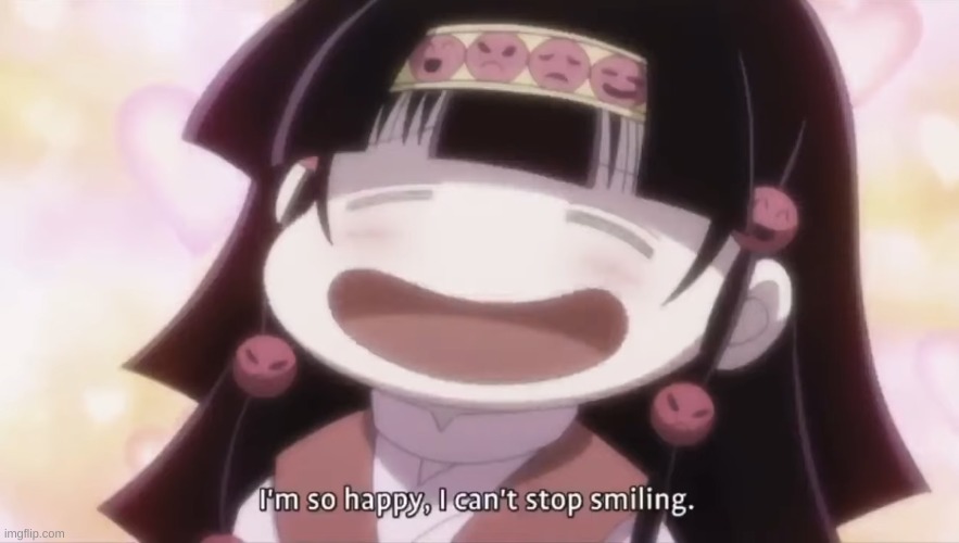 Happy Alluka Zoldyck | image tagged in happy alluka zoldyck | made w/ Imgflip meme maker