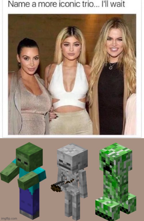 The classic hostile trio | image tagged in name a more iconic trio | made w/ Imgflip meme maker