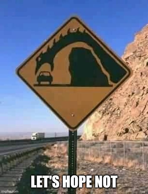 Loch Ness warning | LET'S HOPE NOT | image tagged in loch ness warning | made w/ Imgflip meme maker