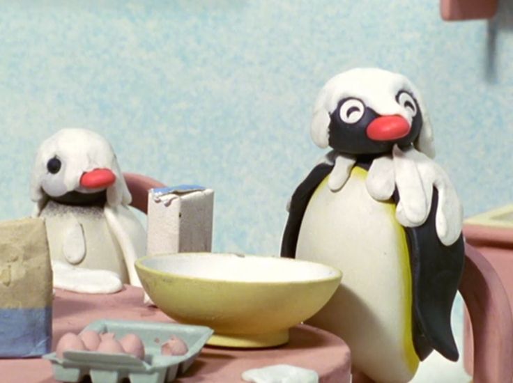 Pingu messy Blank Meme Template