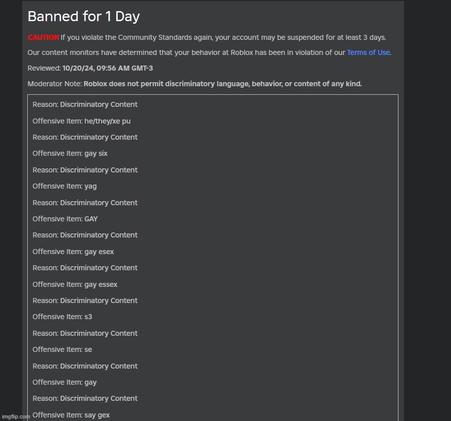 sensitive ass roblox mods | made w/ Imgflip meme maker