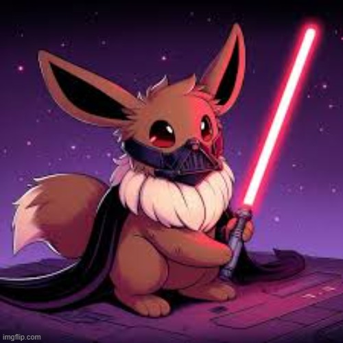 Darth Vee-der | image tagged in eevee,star wars | made w/ Imgflip meme maker