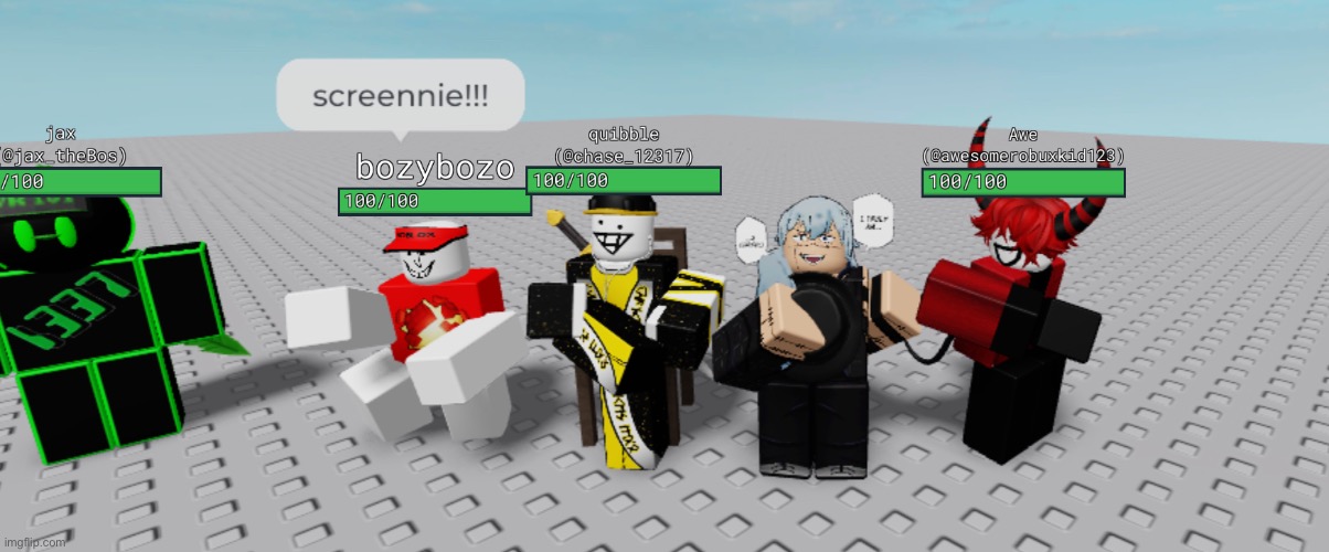 Me with my siblings and friends on Roblox playing together | made w/ Imgflip meme maker