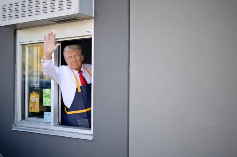 Trump Drive-thru Blank Meme Template