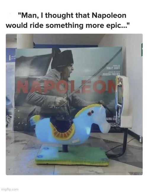 Giddy Up Napoleon! | image tagged in horse,napoleon,fun,funny memes,funny meme,funny | made w/ Imgflip meme maker