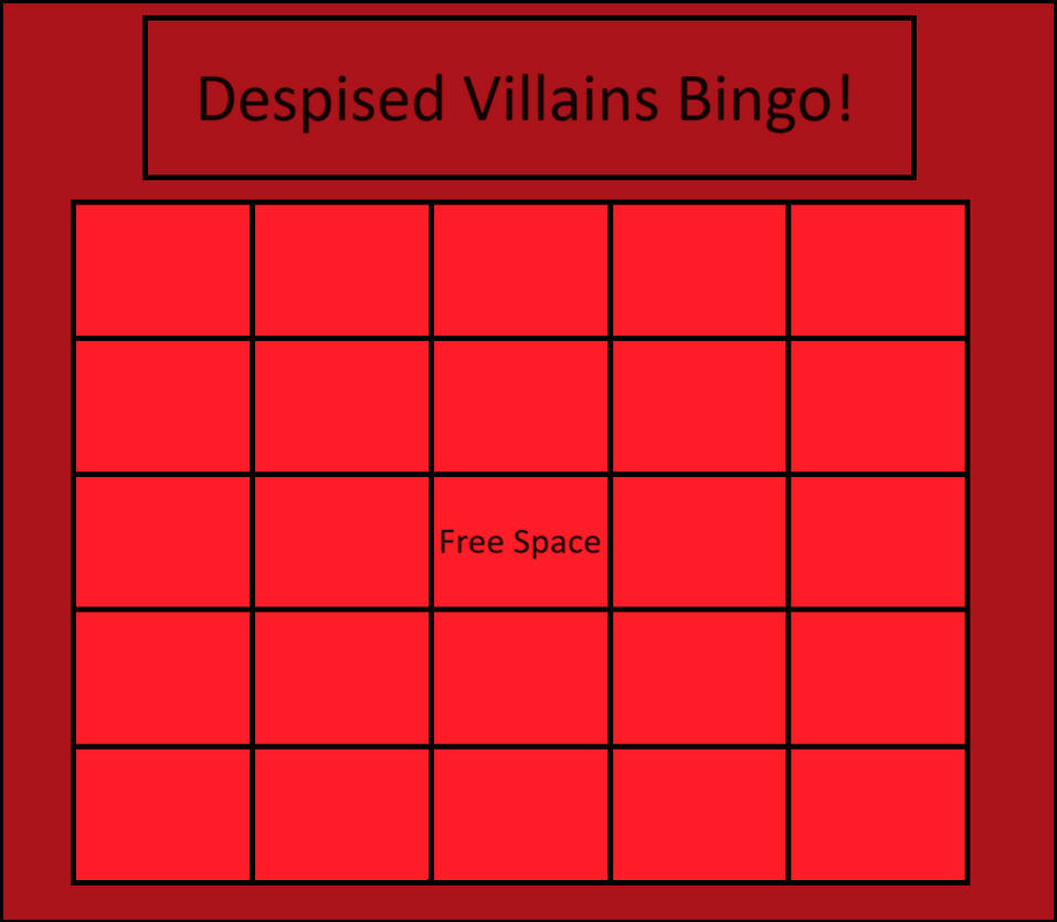 despised villains bingo Blank Meme Template