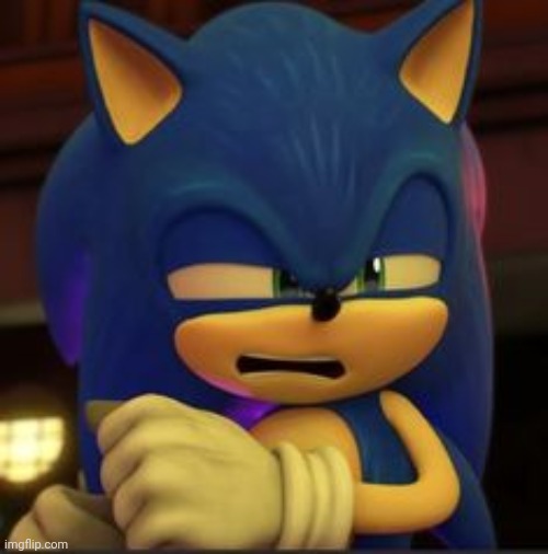 sonic disgust | image tagged in sonic disgust | made w/ Imgflip meme maker