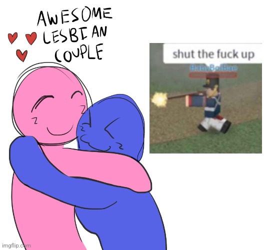 Awesome Lesbian Couple | image tagged in awesome lesbian couple | made w/ Imgflip meme maker