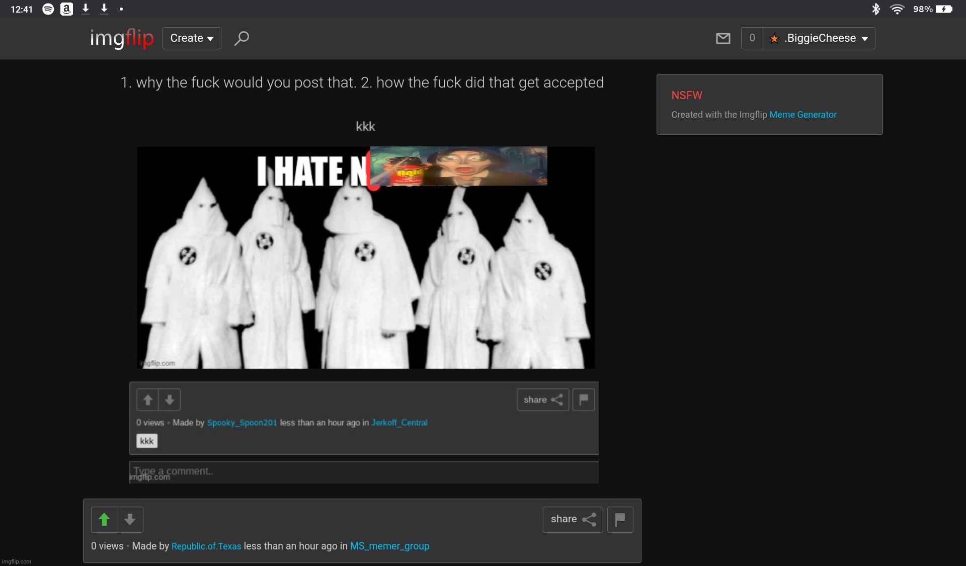 gang tryna get banned | made w/ Imgflip meme maker